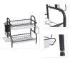 Buy cheap Sustainable Kitchen Storage Shelves 2 Layers Drawer Style Flavour Bottle Rack Black Finfished from wholesalers