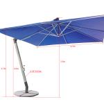 Hot Selling Deluxe New Style Hanging Patio Garden Outdoor Roman Umbrella