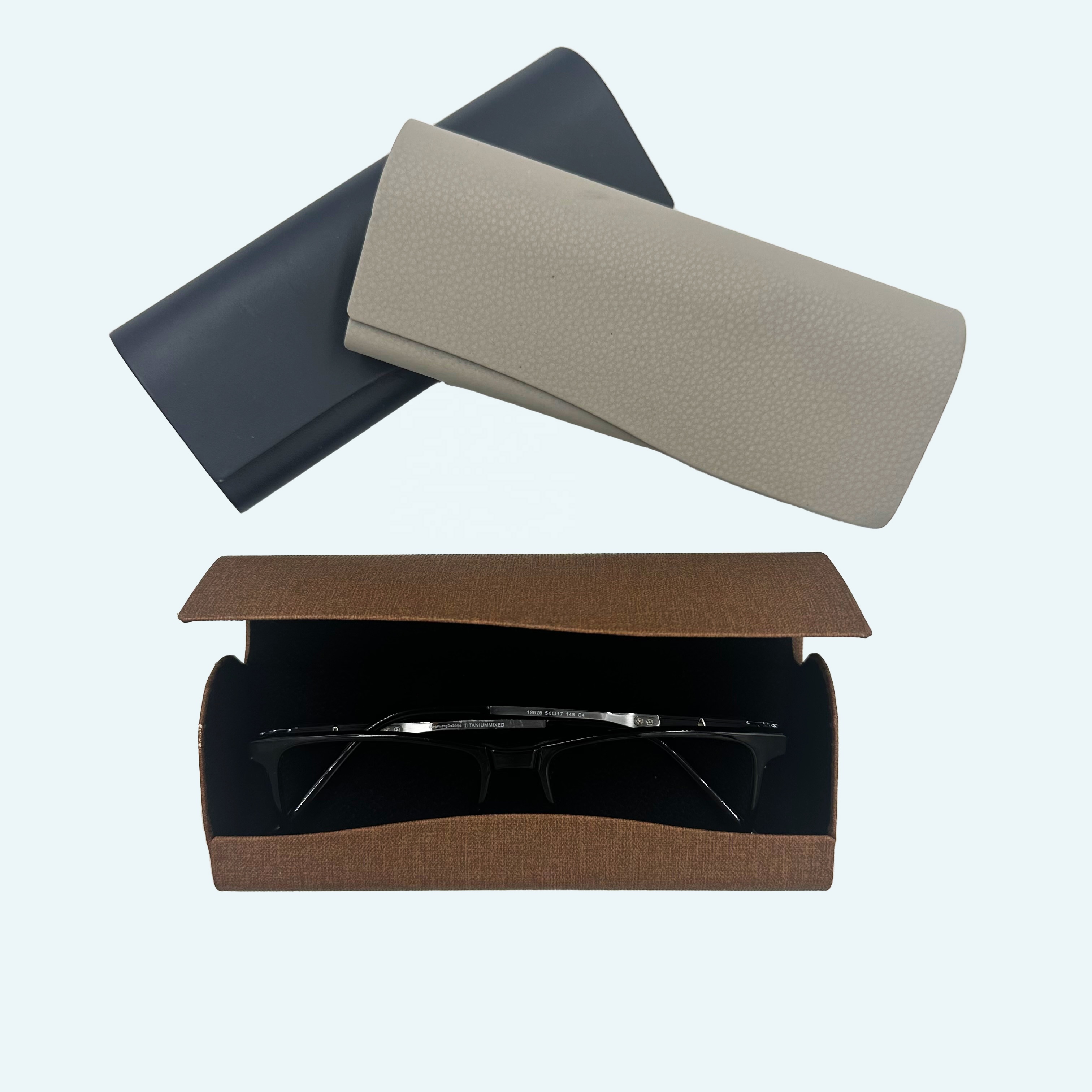 Classic Mens Reading Glasses Case Triangle Sunglasses Case Scratchproof