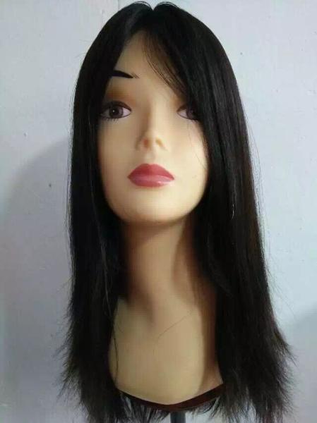Buy cheap 14 Inches European Virgin Human Hair Jewish Kosher Wigs Natural Color Big Layer from wholesalers