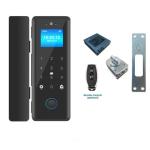Smart Glass Door Digital Lock 3D Face Fingerprint IC Card Recognition Tuya