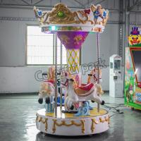 Buy cheap Kids Mini Carousel Horse Rides Backyard Coin Operated Merry Go Round coin product