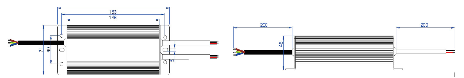IP67 Anticorrosive LED Driver Voltage Output 24V Voltage Proof