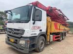 Concrete Pump Truck 52 Meters Installed Mercedes Chassis Semi-Dry Shotcrete Type