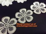 Golden Venise Lace Trim Flower Motif Ribbon Crafts