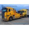Buy cheap Yellow Scania 16 Ton Wrecker Tow Truck 6 Ton Side Puller Wireless Remote Control Boom from wholesalers