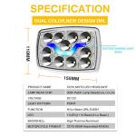 CD70 CG125 70cc Moto Led Headlight DC12V Dual Color White Yellow DRL Headlight