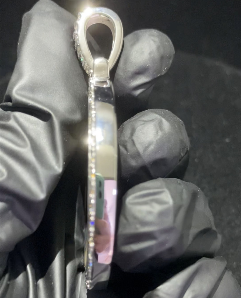 Custom Moissanite Photo Picture Pendant Iced Out Hip Hop Bling Men
