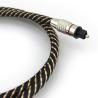 Buy cheap Toslink Optic Digital Cable Nylon Braided Metal Shell Red Ring Connector HiFi SPDIF 1M - 10M For SoundBar from wholesalers