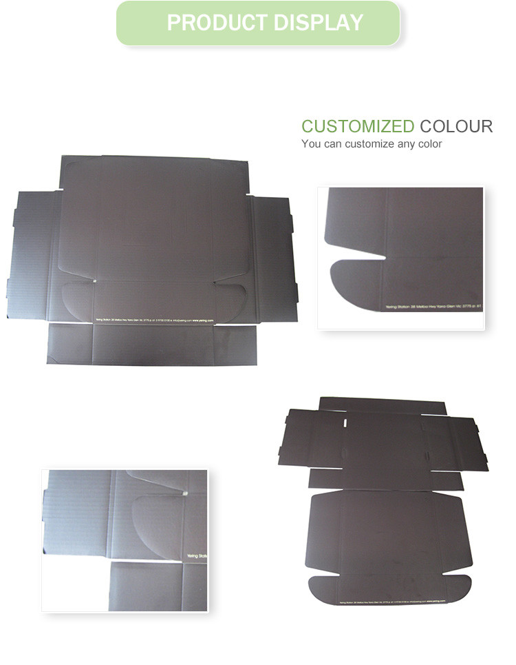 Women Jewelry Mailer Boxes Black Both Side With Spot UV Shiny Surface