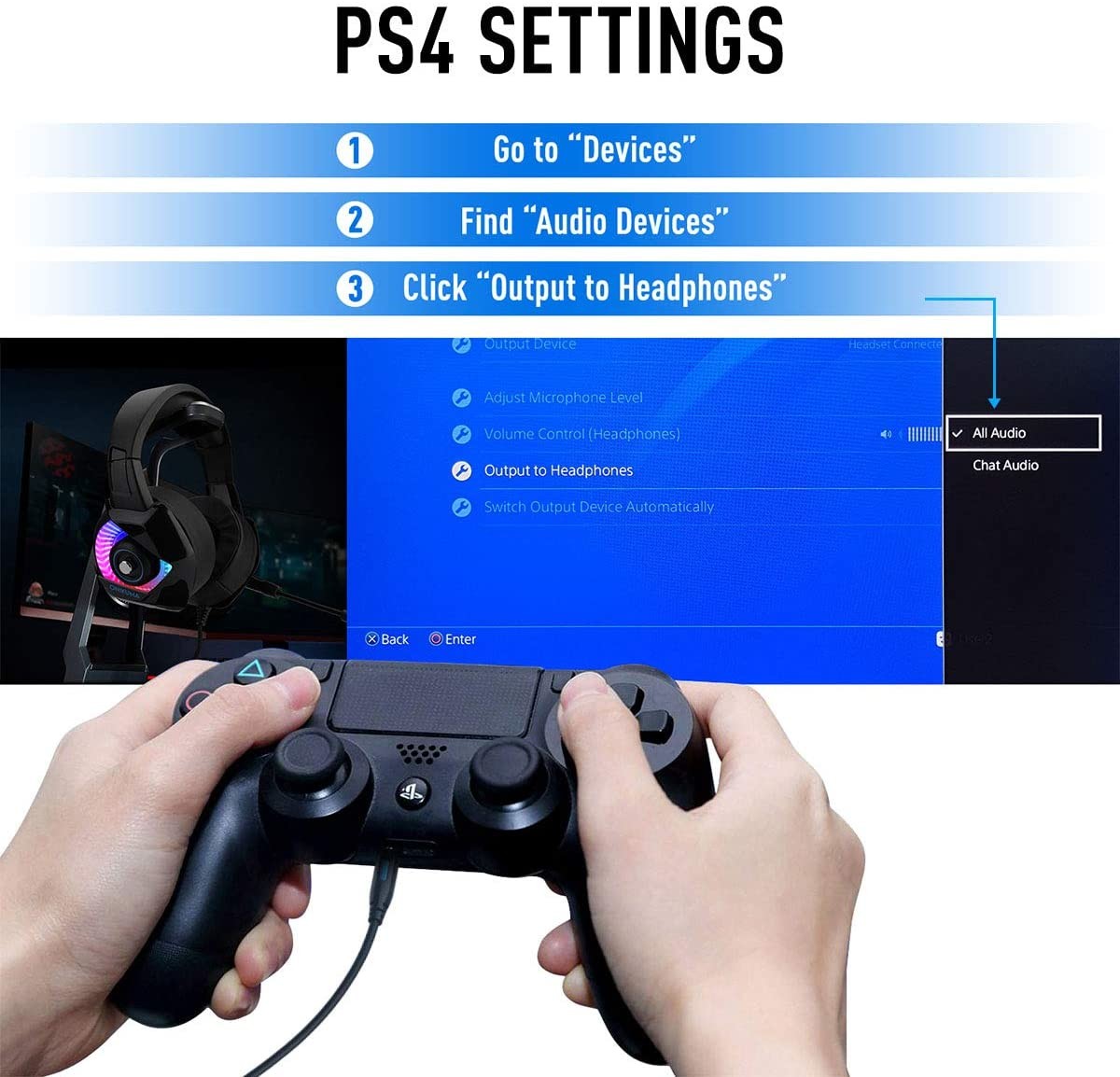 100mA Onikuma K6 2.2kohm RGB Stereo Gaming Headset