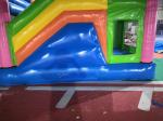 Heavy Duty Rainbow Inflatable Jumping Castle Strong Blow Up House For Kids