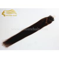 Buy cheap 50 CM Straight Micro Ring Hair Extensions for sale - 20 Inch 1.0 G Brown Micro product