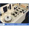 Buy cheap Fashion Wooden Jewelry Display Cases With Led Lights White + Black Coating from wholesalers