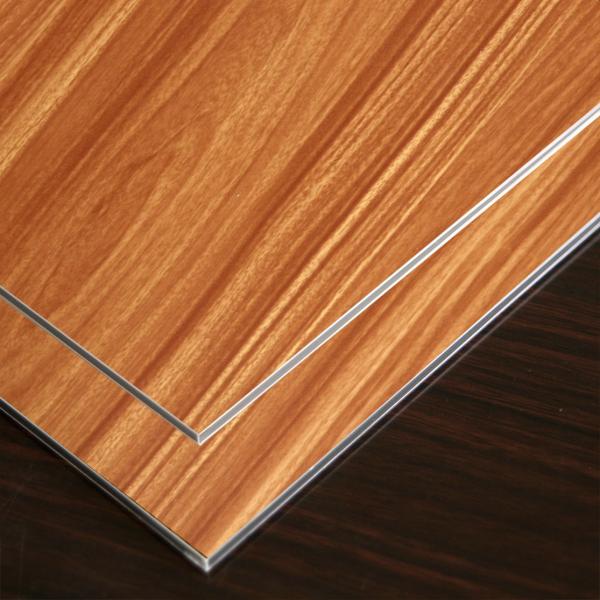 Buy cheap wooden design Alucobond low-density polyethylene core interior decoration from wholesalers