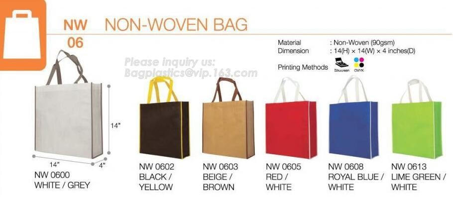 Logo Printed Tote Bag Foldable Reusable Shopping Folding Non Woven Bag With Handle,Foldable Eco Shopping Folding PP Non