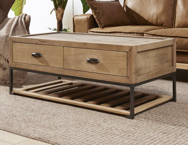 Buy cheap Pine Wood Trunk Living Room Table , Vintage Steamer Trunk Coffee Table With Drawers from wholesalers