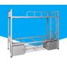 Buy cheap Stainless Steel Bunk Bed School Furniture Metal Dormitory Bunk Bed Student Double Decker Bed from wholesalers