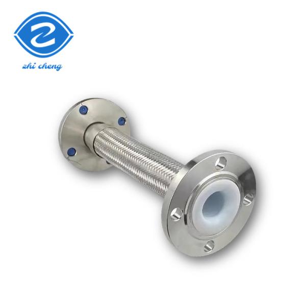 DN32 DN3000mm 16" Ptfe Lined Stainless Steel Braided Hose Garden Compensator