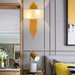 Gold LED Wall Lamp Bedroom Bedside Stairs Corridor Simple wall decoration light