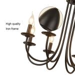 American Chandelier Iron Art E14 Candle Living Room Lamp Simple Restaurant Lamp