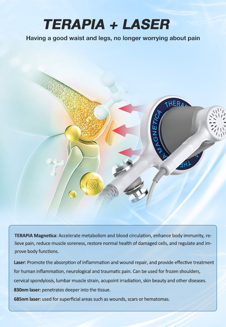 685nm 830nm Pulsed Electromagnetic Field Therapy Equipment 50W For shoulder / neck / waist pain