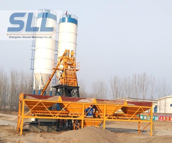 Buy cheap Customized Color Wet Batch Concrete Plant Equipment High Efficient HZS25 from wholesalers