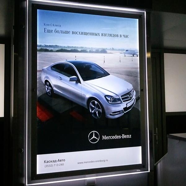 Buy cheap 8mm Illuminated Poster Frames Advertising Backlit Movie Posters from wholesalers