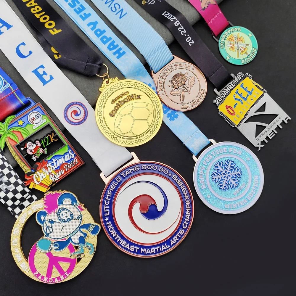 Free Design All Size OEM ODM High Quality 2D 3D Die Cast Metal Sports Custom Medals