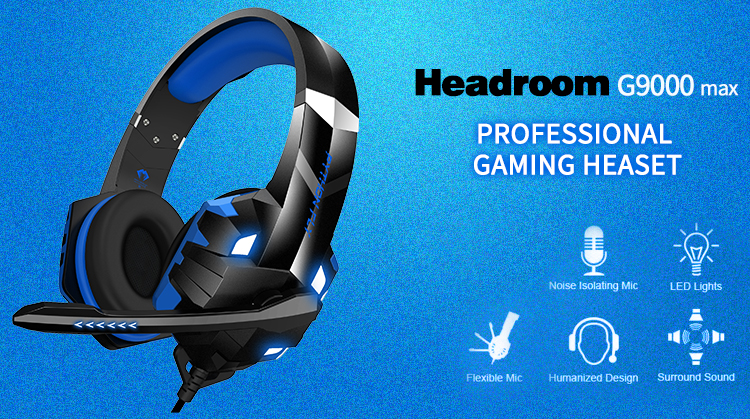 G9000 Max Headphone 7.1 Noise Canceling Gaming VR Headset Wired LED Design For PS5