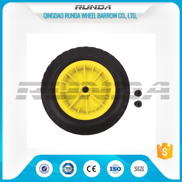 Buy cheap Inflatable Pneumatic Rubber Wheels 16mm Inner Hole Plastic Rim Bush Bearing 3.50-8 from wholesalers