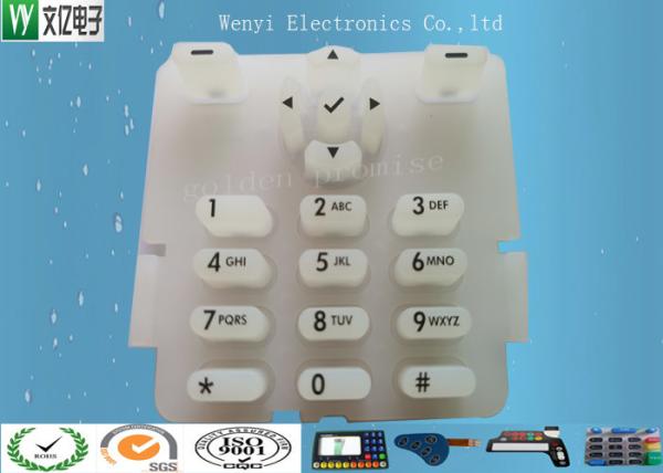 Buy cheap 2 Color Silk Screen Print Carbon Pill Contact Silicone Rubber Keypad from wholesalers
