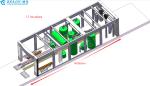 11 Brushes Automatic Tunnel Car Wash Machine length 14900mm