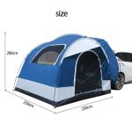 250*250*200CM PU2000MM Coated Polyester 210D 2 Doors SUV Camping Tent With