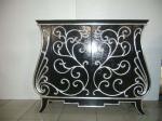 ISO14001 Living Room Painted Wooden Cabinets Double Doors Antique Wooden Locker