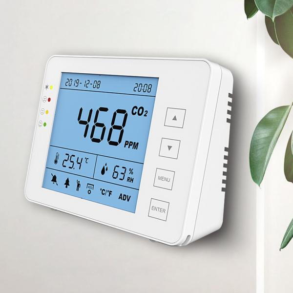 Buy cheap HVAC NDIR Indoor CO2 Tvoc Air Quality Monitor Meter LCD Display from wholesalers