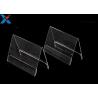 Buy cheap V Shape Clear Acrylic Tabletop Sign Holders , Meeting Acrylic Table Tent Holders from wholesalers