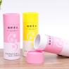 Buy cheap Recycled Cosmetic Cardboard Tube Gift Box With Silver Foil UV Coating from wholesalers