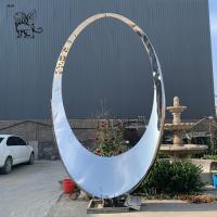 Buy cheap Stainless Steel Circle Sculpture Large Abstract Garden Statue For Park product