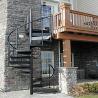 Buy cheap Outdoor Powder Coated Carbon Steel Spiral Staircase Customized Size from wholesalers