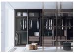 20mm Walnut Wood Walk In Closet Wardrobe