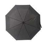 Mens Business Auto Open Close Umbrella Windproof With Pu Leather Bag In Black