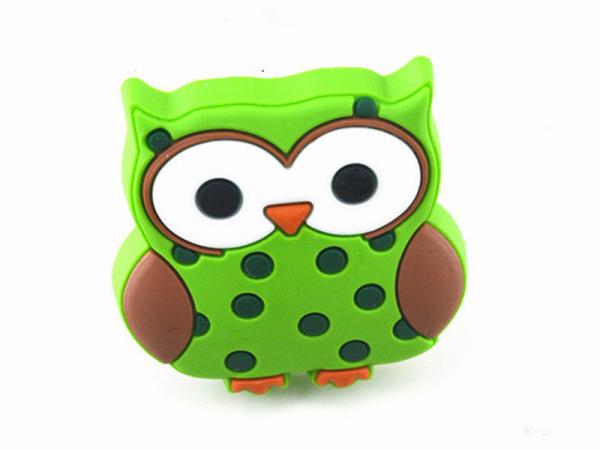 Buy cheap Mr.Owl GreenRubber Kids Bedroom Knobs , Soft Plastic Knobs For Children's Furniture Decorative from wholesalers
