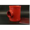 Buy cheap Military Ship Piping System Grooved Tee Fittings 362 PSI End Pressure Rating from wholesalers