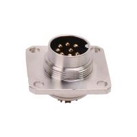 Buy cheap IP67 Square Panel Mount Connector , M16 8 Pin Male Connector product