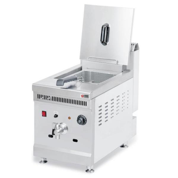 Buy cheap Commercial Electric 18L Double Tanks Chip Deep Fryers with Oil Drain Valve from wholesalers