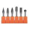 Buy cheap Unicolor 6mm 6.35mm Shank Solid Cutting Tools Tungsten Burs Rotary Set 1/4inch Diameter from wholesalers