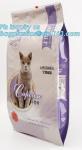 slider zipper for pet food bag/Pet Dog Food Plastic Bags, pet plastic animal