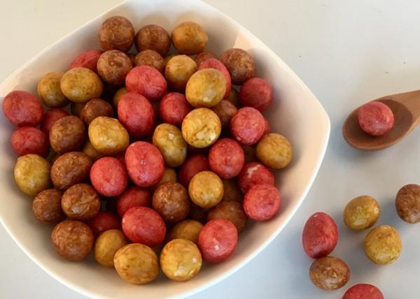 Quality Soy Sauce Flavor Delicious Crispy Coated Peanuts Health Food Snacks Mixed Color Chea With Health Certificates for sale