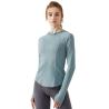 Buy cheap New Long-Sleeved Fitness Wear Women Hooded Sports Smock Morning Running Training Clothes Thin Quick-Drying Yoga Clothes Top from wholesalers